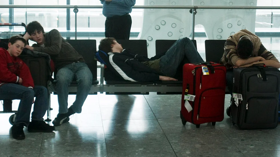 Stort strejkvarsel bland säkerhetsanställda på Heathrowflygplatsen i London i sommar. Arkivbild.