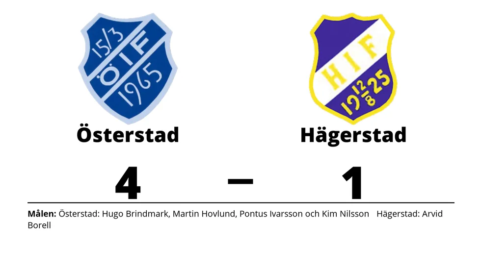 Österstads IF vann mot Hägerstads IF