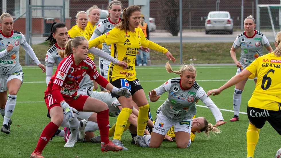 Sanna Öhlund var nära att bli matchvinnare med sina två mål hemma mot Lidköping.