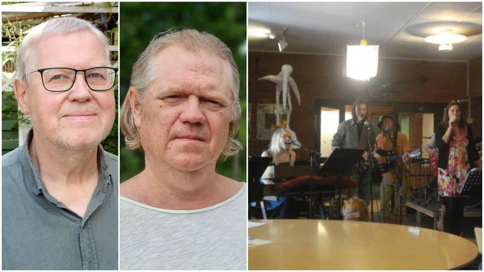 Debattörerna tycker att Region Uppsala försöker blanda bort korten om musiklinjen på Wik. Bilden till höger på montaget är en bild från ett framträdande på musiklinjen år 2009. 