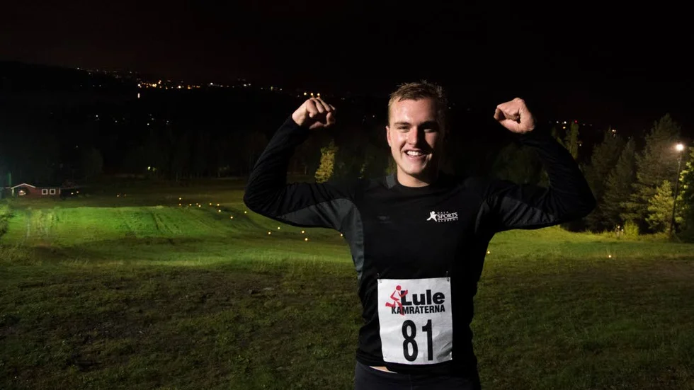 Starkast. Martin Johansson, Falun, var snabbast upp för Ormbergets slalombacke i Hill Race.