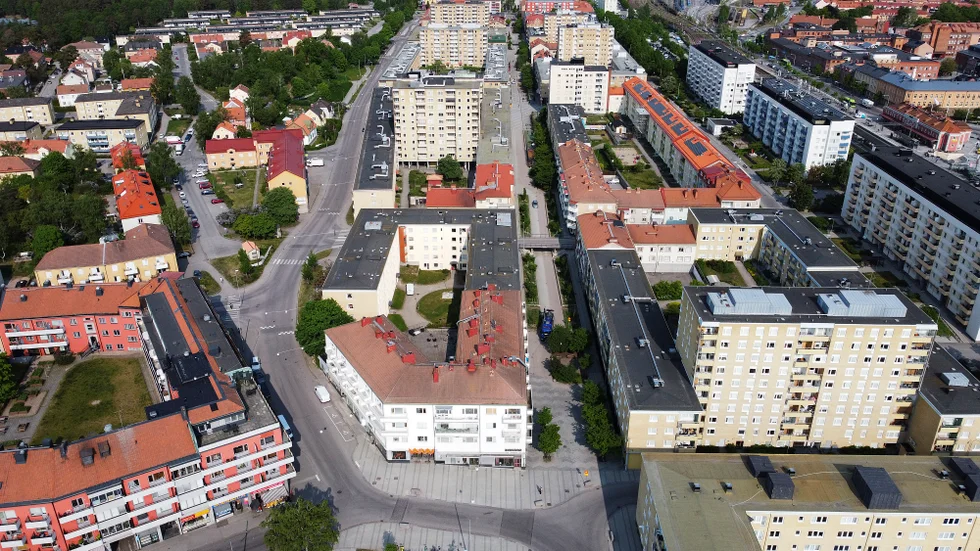 Pojken greps i Nyfors på fredagskvällen.