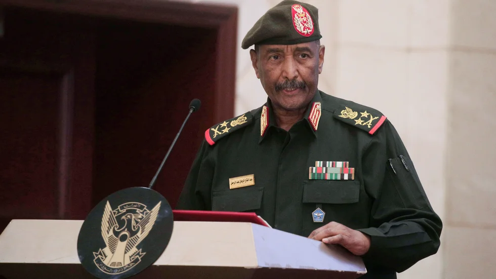 Sudans arméchef general Abdel Fattah al-Burhan. Arkivbild.