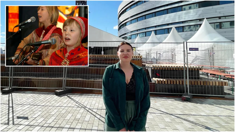 Sara Nutti är tillbaka i Kiruna. Infällda bilden är från en artikel i NSD 2007 när hon uppträdde på Folkets hus tillsammans med sin syster.
