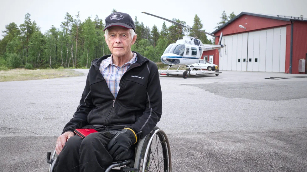 Kjell Johansson var tvungen att avsluta sin flygkarriär efter 25 år, men han jobbar fortfarande som vd för flygbolaget. "Jag har aldrig accepterat motgångar", säger han.