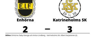 Katrineholms SK äntligen segrare igen efter vinst mot Enhörna