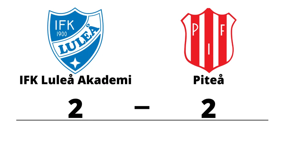 IFK Luleå Akademi spelade lika mot Piteå IF FF