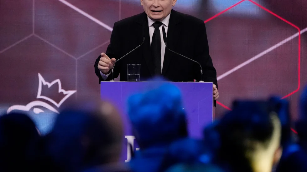 Jaroslaw Kaczynski, ledare för partiet Lag och rättvisa, återvänder till regeringen. Arkivbild.