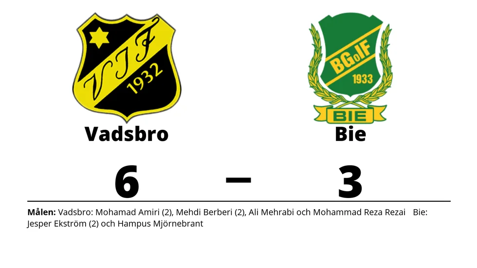 Vadsbro IF vann mot Bie GoIF