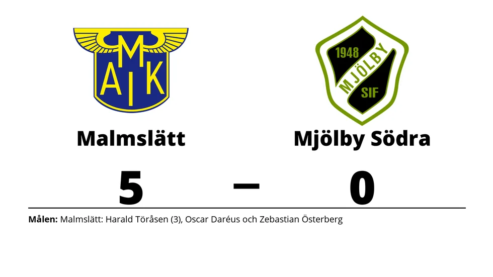 Malmslätts AIK vann mot Mjölby Södra IF