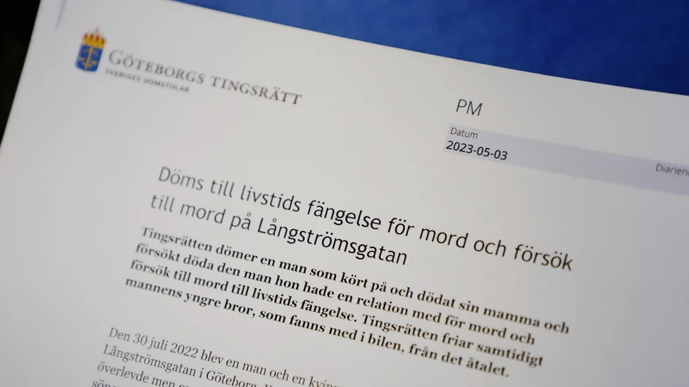 Mannen som dömdes till livstid i Göteborgs tingsrätt överklagar nu. Arkivbild.