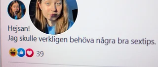 Därför bad Thea, 19, om sextips i Facebook-gruppen