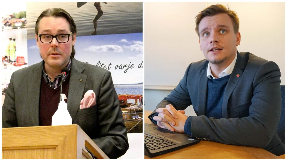 Andreas Billtorp (M) och Marcus Fridlund (S) har väldigt olika bild av hur dialogen om skolan och förskolans ekonomiska läge har fungerat hittills.