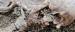 Skelett funna i Pompeji – dog av jordbävning
