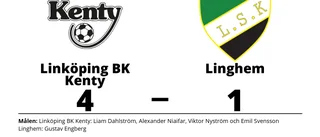 Linköping BK Kenty tog kommandot från start mot Linghem