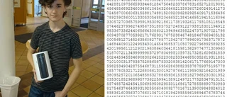 Han är bäst på pi-decimaler
