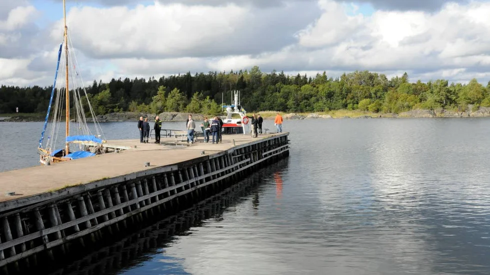 Piren i Ängskär är från slutet av 1800-talet och håller på och ruttnar sönder.