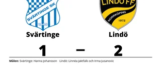 Uddamålsseger för Lindö mot Svärtinge
