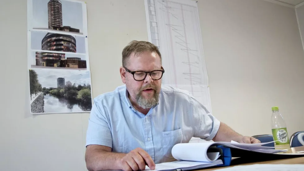 Lars-Ivar Sundström, projektledare på Pitebo, säger att åtgärder håller på att vidtas i de lägenheter där det finns förhöjda radonvärden. (arkivbild)