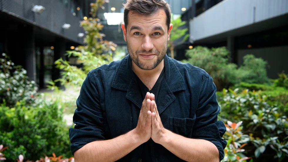 Edward af Sillén inför Eurovision Song Contest i Rotterdam 2021. Arkivbild.