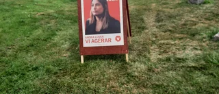 Efterlysning: Två valskyltar från Vänstern är borta