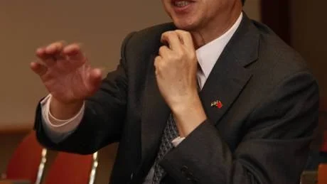 Chen Mingming, Kinas ambassadör, var i går på besök i Norrköping.Foto: Sofia Paunovic