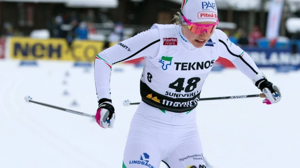 Emma Ribom, Piteå Elit, tvingas lämna återbud till stafetten.
