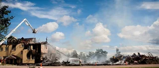 Kraftig brand i skola