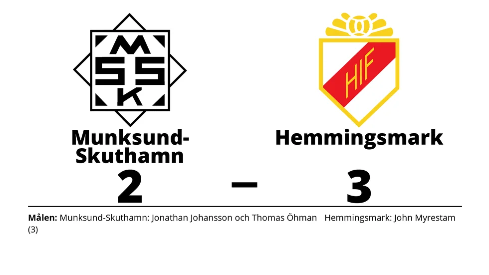 Munksund/Skuthamns SK förlorade mot Hemmingsmarks IF