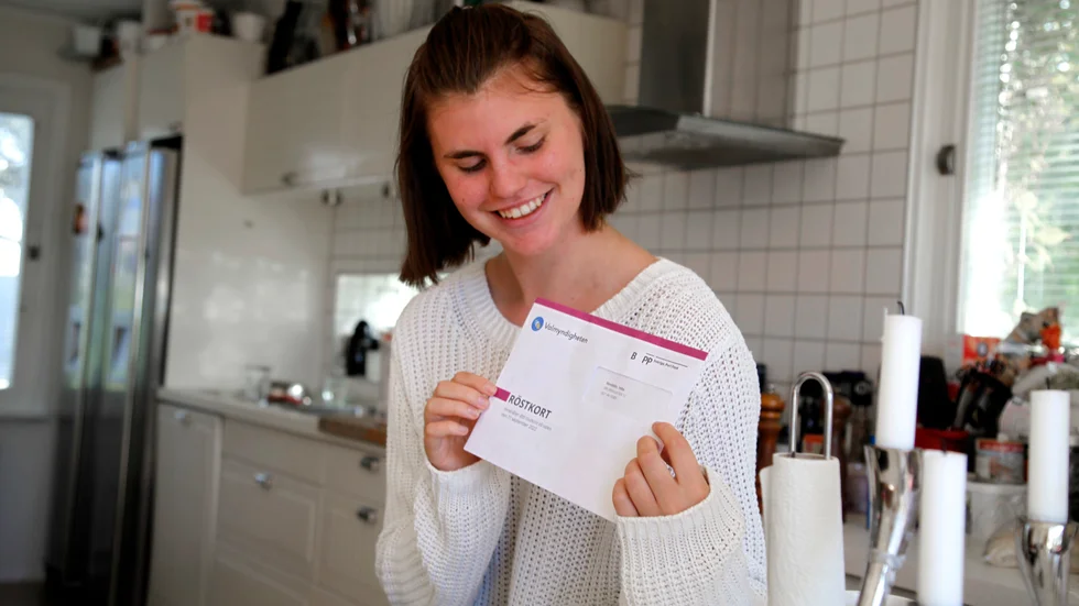 Nike Bendelin vågade inte till hundra procent tro på att hon faktiskt kommer få rösta förrän röstkortet landade i brevlådan.