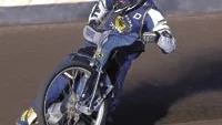Robert Lönnblom får chansen som reserv i Västervik Speedway mot Vargarna i kväll. Foto: ANDERS LILJEGREN