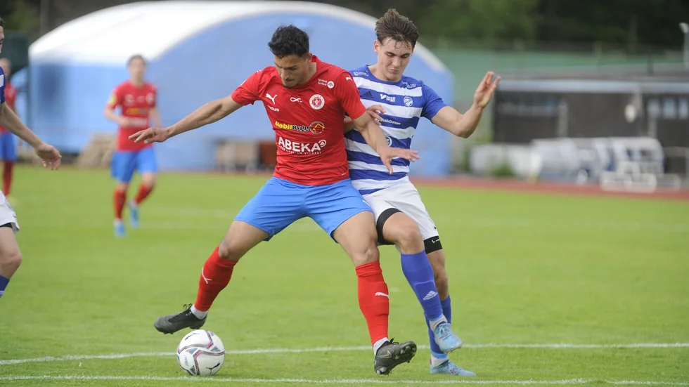 Mannan Khalil stod för ett äkta hattrick i segern mot IFK Eskilstuna.