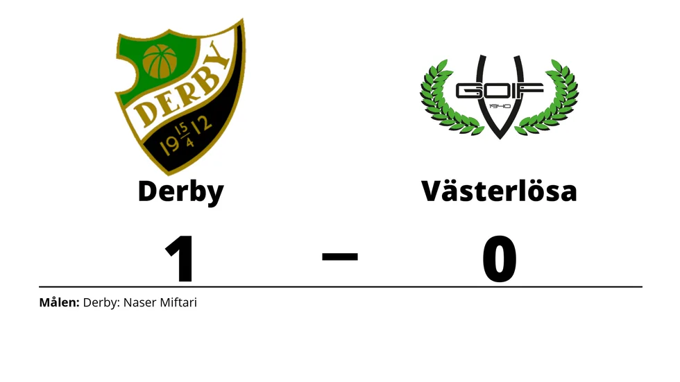 BK Derby vann mot Västerlösa GoIF