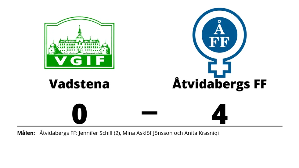 Vadstena GIF förlorade mot Åtvidabergs FF