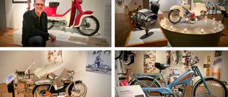 BILDEXTRA: Moppefrossa på museet – snygg design i fokus på utställning med klassiska mopeder