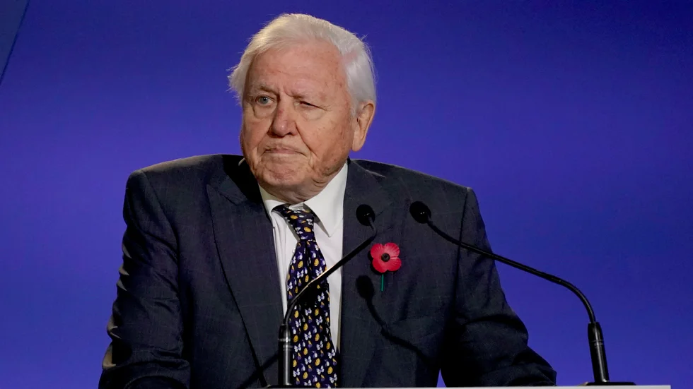 David Attenborough är upprörd över att BBC inte sänder det sjätte avsnittet tillsammans med de andra i hans "Wild isles"-serie. Arkivbild.