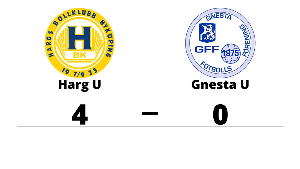 Hargs BK U vann mot Gnesta FF U