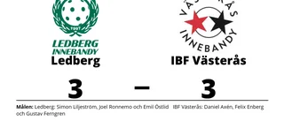 Ledberg och IBF Västerås delade på poängen
