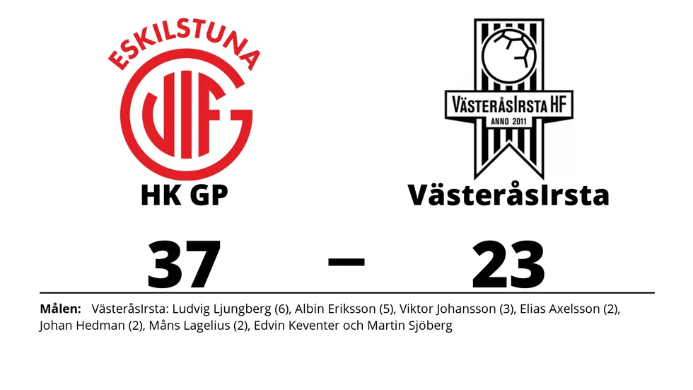 HK GP vann mot VästeråsIrsta HK