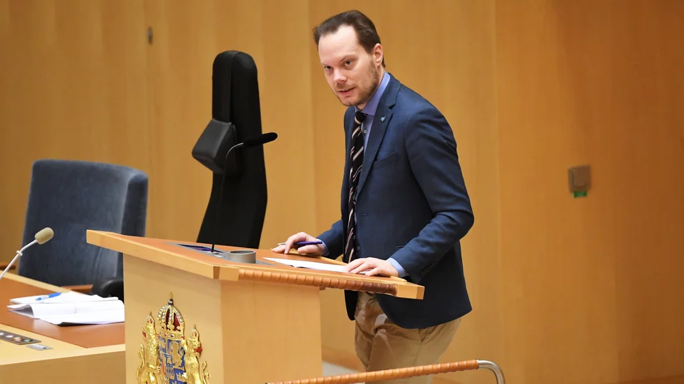Martin Kinnunen, klimatpolitisk talesperson för Sverigedemokraterna. Arkivbild.
