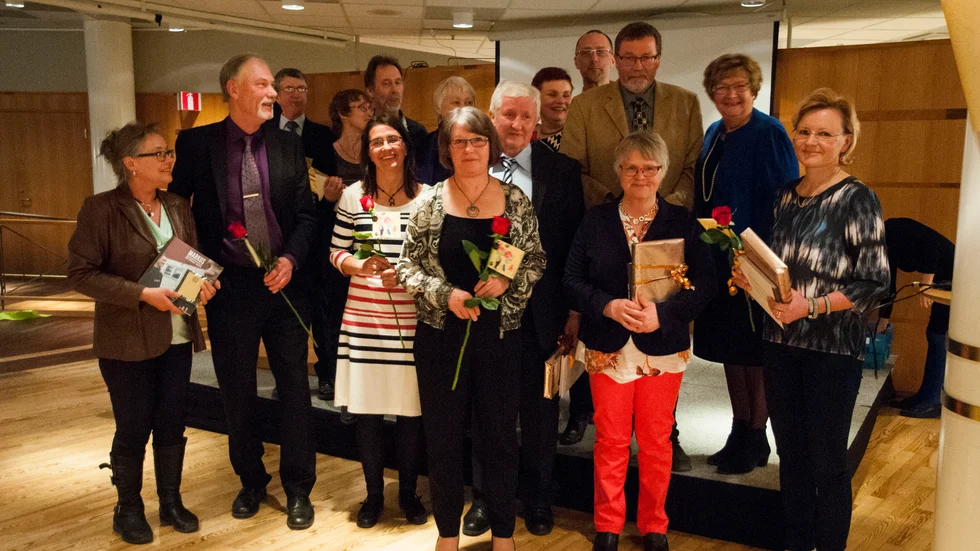 JUBILARERNA. Firades med utmärkelser.
