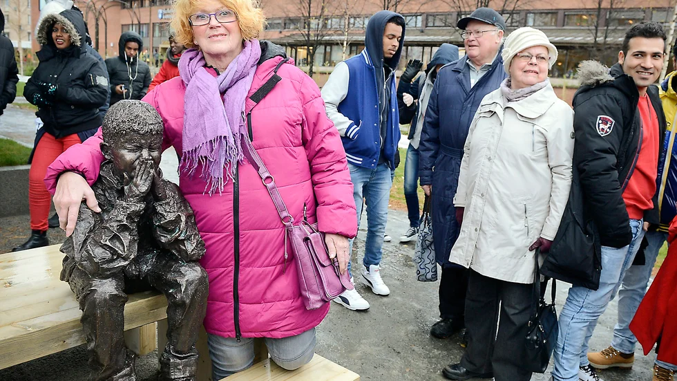 Maud Ragnestam Asplund kände Gzim och invigningen blev känslofylld för henne. Foto: Leif Andersson