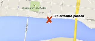 Påverkad man flydde ner i iskall älv efter bråk