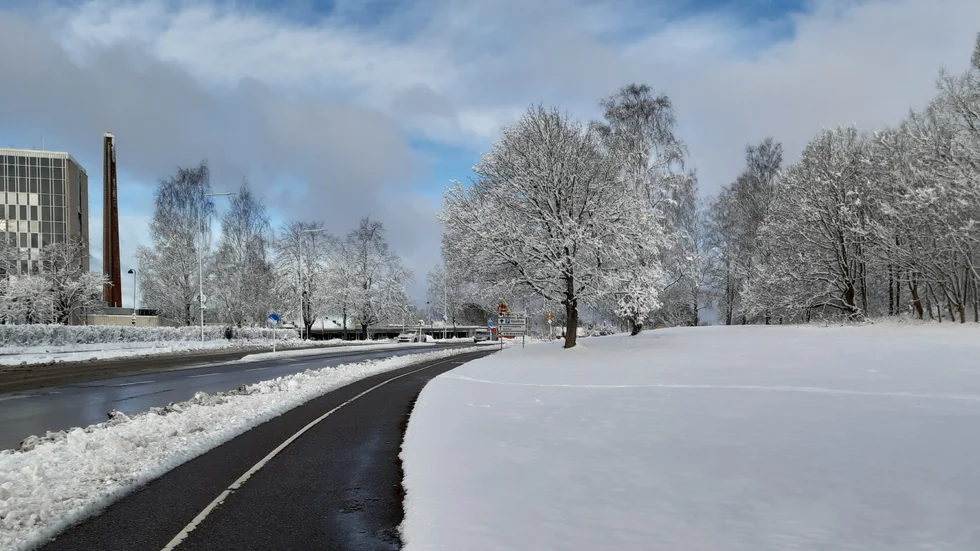 Längs Lasarettsgatan skulle det framöver kunna bli bostäder.