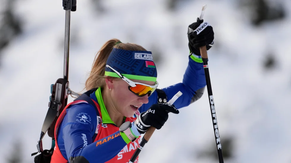 Hanna Sola är en av Belarus bästa åkare. Arkivbild.