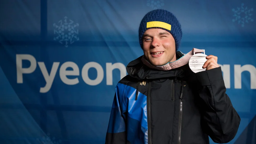Zebastian Modin under Paralympics i Pyeongchang 2018. Arkivbild.