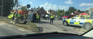 Halva E22 stängdes av efter olycka