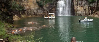 Tio turister omkom i klippras i Brasilien