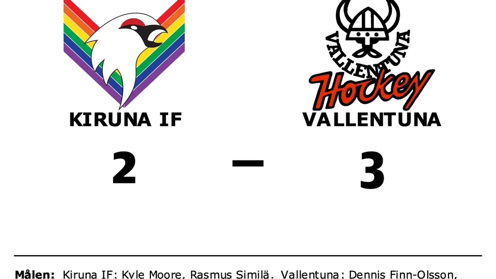 Kiruna IF förlorade mot Vallentuna Hockey