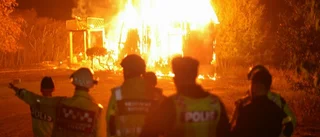 Villa övertänd - boende räddades av brandvarnaren